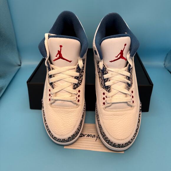 Air Jordan Retro 3 "True Blue" 2009 m8.5 w10 - Picture 8 of 16